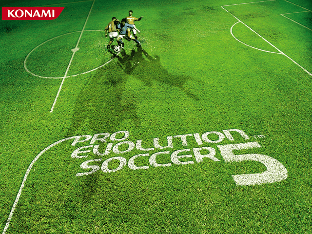 Pro Evolution Soccer 5 title screen for Xbox